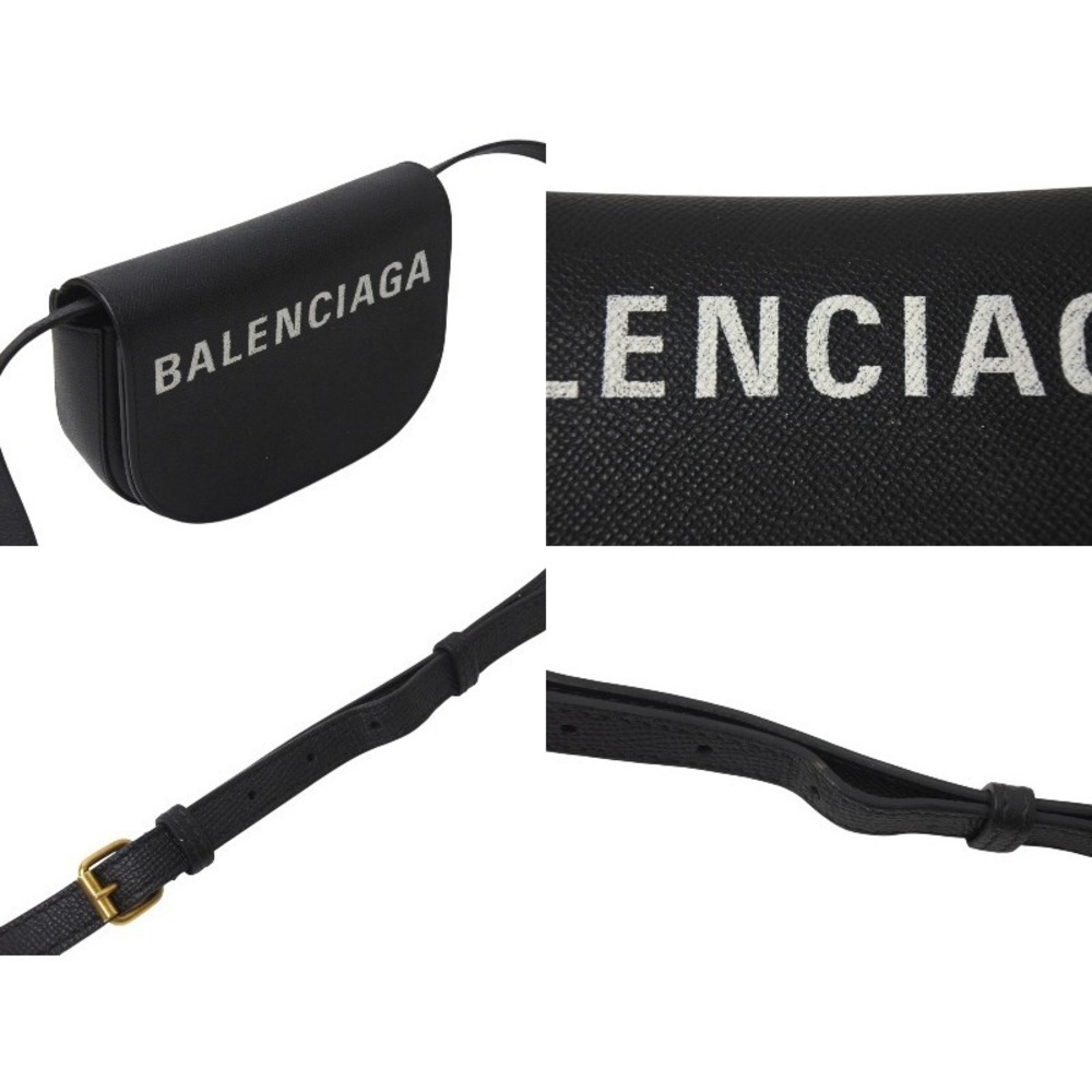 Balenciaga Leather Bag White Ville Shoulder Calfskin Black - Picture 4 of 9